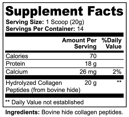 Premium Grass-Fed Hydrolyzed Collagen Peptides